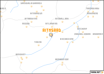 map of Aït mʼSâad