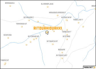 map of Aït Ouahi Ou Akki
