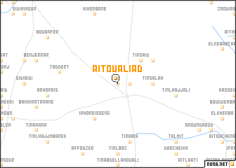 map of Aït Oualiad
