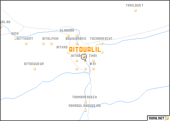 map of Aït Oualil