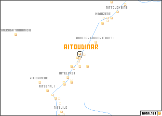 map of Aït Oudinar