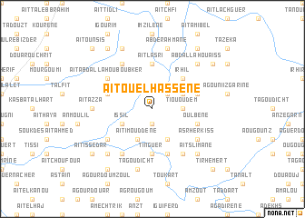 map of Aït Ou el Hassene