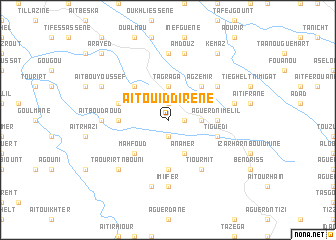 map of Aït Ouiddirene