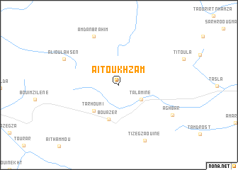 map of Aït Oukhzam