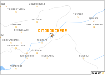 map of Aït Ououchene