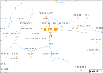 map of Aït Sine