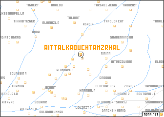 map of Aït Talkâoucht Amzrhal