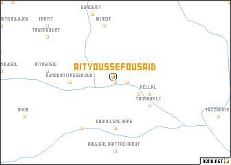 map of Aït Youssef Ou Saïd