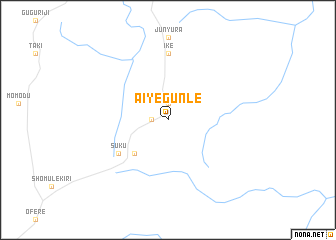 map of Aiyegunle
