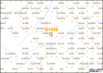 map of Aiyepe