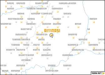 map of Aiyinasi