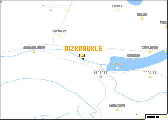 map of Aizkraukle