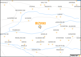 map of Aizvīķi