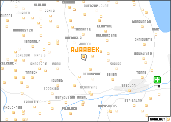 map of Ajaabek