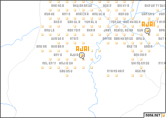 map of Ajai