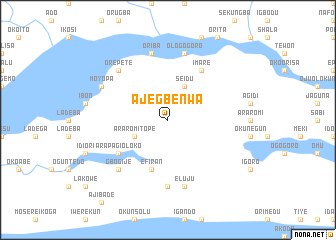 map of Ajegbenwa