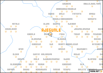 map of Ajegunle