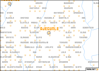 map of Ajegunle