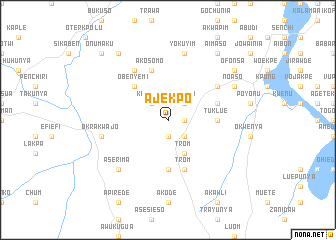 map of Ajekpo