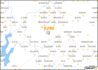 map of Ajibo