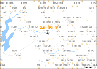 map of Ajikosun