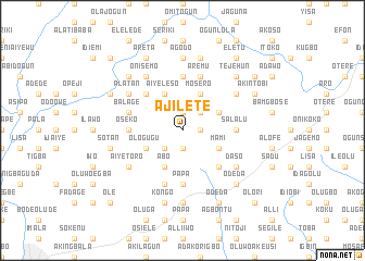 map of Ajilete