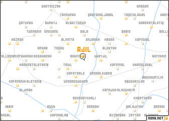 map of ‘Ājil