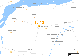 map of Ajingi