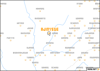 map of Ajinyede