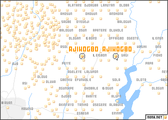 map of Ajiwogbo