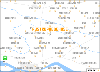 map of Ajstrup Hedehuse