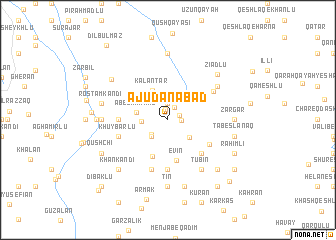 map of Ājūdānābād