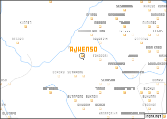map of Ajwenso