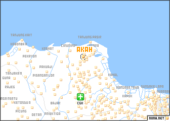 map of Akah