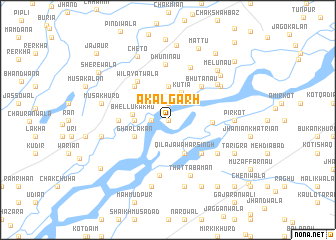 map of Akālgarh