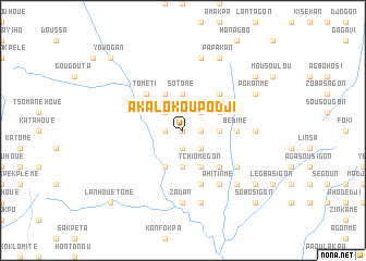 map of Akalokoupodji