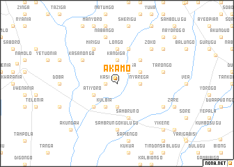 map of Akamo