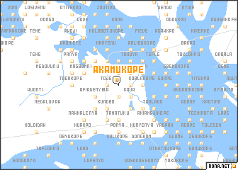 map of Akamukope