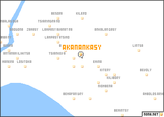 map of Akanankasy