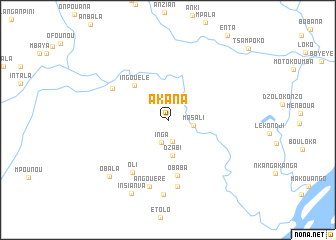 map of Akana