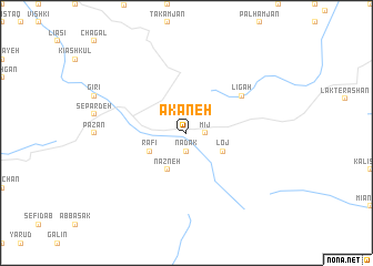 map of Akaneh