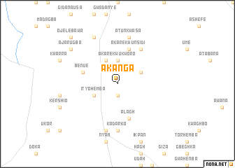map of Akanga
