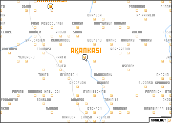 map of Akankasi