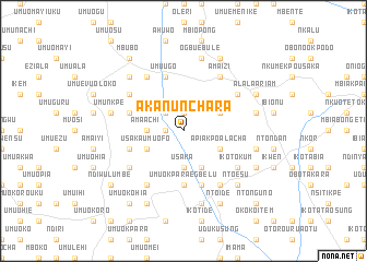 map of Akanu Nchara