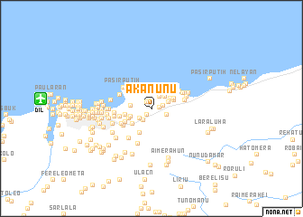 map of Akanunu