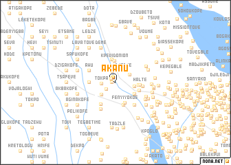 map of Akanu