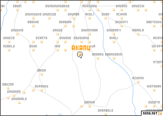 map of Akanu