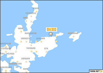map of Akao