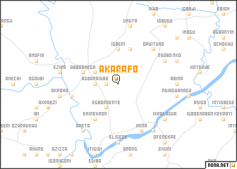 map of Akarafo