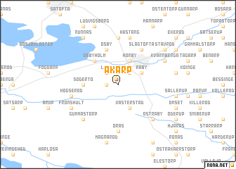 map of Åkarp